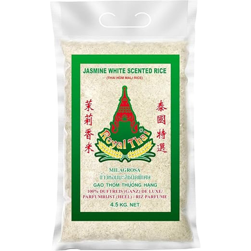 ROYAL THAI RICE Ilgo grūdo jazminų kvapieji ryžiai - 1 x 4,5 kg
