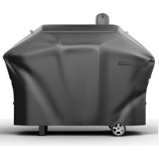 Utheer Pellet Grill Cover Camping Cooker Upgraded Full Length Smoker Cover Heavy Duty Waterproof UV Resistant Cover for SmokePro DLX PG24MZG Woodwind DLX 24 SmokePro 24