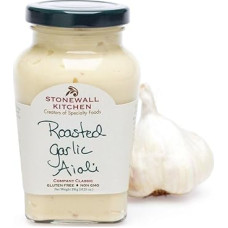 Stonewall Kitchen Roasted Garlic Aioli | Creamy garlic sauce with roasted garlic versatile dip and spread for burger sandwiches, vegetables