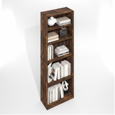 Furinno Jaya Simply Home Bücherregal, verstellbar, 5 Ebenen, Bernsteineiche