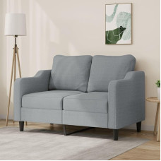 ZEYUAN 2-Sitzer-Sofa Hellgrau 120 cm Stoff, Loungesofa, Sofas & Couches, Relaxsofa, Couch für Wohnzimmer, Couch Mit - 359351