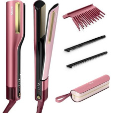 Shark SilkiPro Straight Straightener + Hair Dryer in One with Heat Resistant Storage Box - Pink [HT401EUPK] | mit hitzebeständiger Aufbewahrungsbox