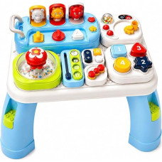 AMAYO - Baby Aktivitätstisch Montessori ab 9-36 Monate – Interaktiver Babys Entdeckertisch Spieltisch mit Motorikspielzeug, Musik & Lernspielen – Lernspielzeug oder Geschenk für Babys & Kleinkinder