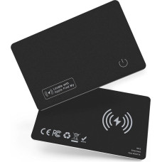 „Wallet Tracker“ kortelė, „Air Tracker Tag“ kortelė (1,6 mm), įkraunama „Air Smart Tag“ kortelė (tik „iOS“), piniginės daiktų ieškiklis su IP68 atsparumu vandeniui, suderinama su „Find My“ programa