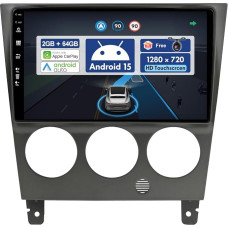 [2G + 64G] 9 colių automobilių radijas, skirtas „Subaru Impreza GD GG“ (2002–2007 m.) modeliams, su GPS navigacija – belaidis „CarPlay“ ir „Android Auto“ palaikymas – atbulinės eigos kamera – „Android 15“, 2 DIN – DSP, DAB, vairo valdymas, 4G, „Bluetooth“