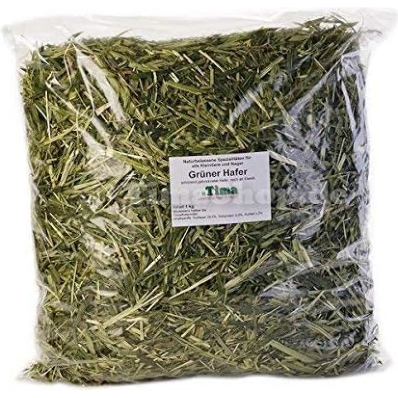 „Tima Green Oats“ 1 kg ekonomiškas paketas graužikams ir smulkiesiems gyvūnams