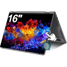 „2-in-1“ nešiojamasis kompiuteris su jutikliniu ekranu, 16 colių, „Ryzen 3 3300U“, 16 GB RAM, 512 GB SSD | 360° atverčiamas, pirštų atspaudų jutiklis, apšviesta klaviatūra, „Wi-Fi 6“, „Bluetooth 5.2“, IPS FHD, daugiafunkcinis USB-C prievadas