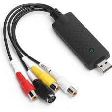 „PUSOKEI“ USB 2.0 vaizdo įrašymo plokštė – AV/kompozicinio ir S-Video garso bei vaizdo įrašymo plokštės adapteris, vaizdo įrašymo plokštė, skirta operacinėms sistemoms XP/Vista/7/8/10/Linux