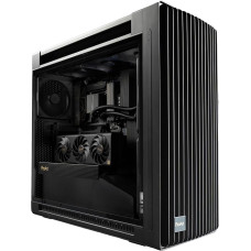 ASUS ProArt PA602 E-ATX kompiuterio korpusas | Juodas | 420 mm radiatoriaus laikiklis, iš anksto įmontuoti 140 mm ir 200 mm sistemos ventiliatoriai, infraraudonųjų spindulių dulkių jutiklis, PCIe plokščių montavimas be įrankių, USB 20 Gbps