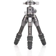 Benro Tortoise Tripod without Centre Column #0 Carbon TTOR03C with GX25 Head, 3 Segments (TTOR03CGX25)