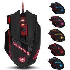 Zelotes PC Gamer Mouse, 8 Programmable Buttons, 9200 DPI, USB Optical Wired Gaming Mouse, Ergonomic Gaming Mouse for Pro PC Mac