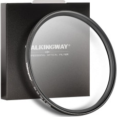 „Walking Way“ 82 mm „Pro-Mist“ difuzinis filtras – 2 HD stiklai su rūko efektu – subtiliausias rūko filtras „Soft Focus White“, suteikiantis švelnų švytėjimą – švelnus rūkas, skirtas vlogams ir portretams, itin plonas