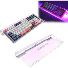 UCINNOVATE RGB Acrylic Computer Keyboard Stand, LED Backlight, Keyboard Stand for Gaming Keyboard, USB Interface, Typing and Working, Office, Home