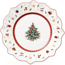 Villeroy & Boch - Toy's Delight Christmas Breakfast Plate, 24 cm, Microwave Safe, Christmas Tableware, Christmas Plate, Cookie Plate, Christmas Porcelain, Christmas Tableware, Premium Porcelain