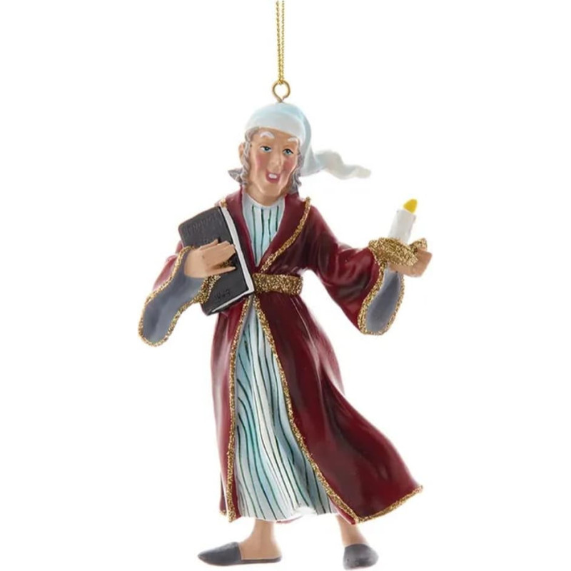 Scrooge in a Bath Robe Ornament