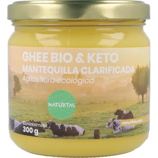 Organic Ghee Clarified Butter 300 g Naturitas Essentials | Keto Butter | 98% Fat | Digestive | Lactose Free | Organic Certified