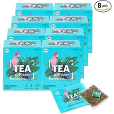 Tchibo Tea by Tchibo Organic Herbal Tea Mint, Refreshing Mint, Storage Pack, Maxi Pack, Tea Box, 160 Pieces - 8 x 20 Tea Bags, Organic Seal, Natural Ingredients, Sustainable Cultivation