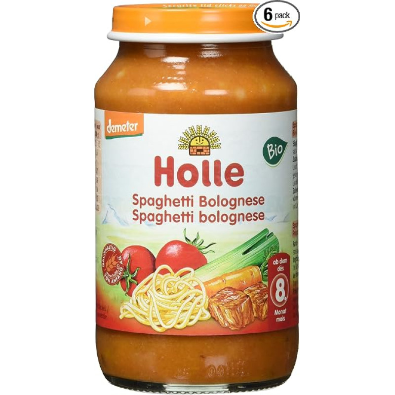 „Holle“ ekologiški spagečiai su bolonės padažu, 6 vnt. pakuotė (6 x 220 g)