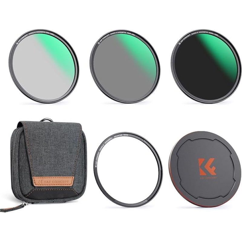 „K&F CONCEPT A1“ 72 mm magnetinių filtrų rinkinys su „Quick Swap“ sistema
