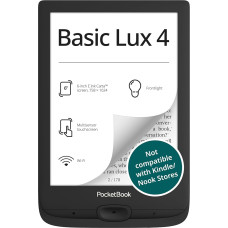 „PocketBook Basic Lux 4“ elektroninių knygų skaityklė, 6 colių, 8 GB, juoda