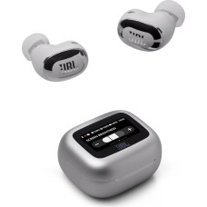 JBL Live Buds 3 Wireless Earbud Headphones with Bluetooth, 40 Hours Battery Life, True Adaptive Noise Cancelling and High Resolution JBL Signature Sound, IP55 Waterproof, Silver