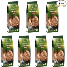 „Biozentrale“ sveiki linų sėklos | 7 x 400 g ekologiškų linų sėklų | Puikiai tinka jogurtui, musli ir duonos kepimui | Alternatyva psiliumo sėkloms, kanapių sėkloms ir čia sėkloms