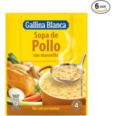 „GALLINA BLANCA“ vištienos sriuba su vermicelli, 85 g, 6 vnt. pakuotė