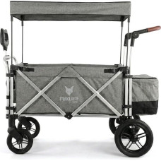 FUXLIFE Bollerwagen FX-CTL900 • Grau • Faltbarer Transportwagen • Gefedert