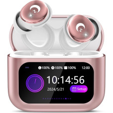 „Bluetooth“ ausinės, „Mini 48 Hours Sleep“ ausinės su „Bluetooth 5.4“ ir jutikliniu ekranu, 2026 belaidės ausinės su ENC triukšmo slopinimu, IPX7 ausinės, ausinės su įtraukiančiais giliais baisais, „Cherry“
