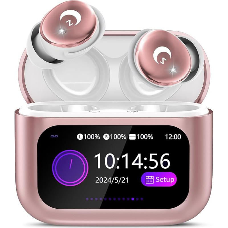 „Bluetooth“ ausinės, „Mini 48 Hours Sleep“ ausinės su „Bluetooth 5.4“ ir jutikliniu ekranu, 2026 belaidės ausinės su ENC triukšmo slopinimu, IPX7 ausinės, ausinės su įtraukiančiais giliais baisais, „Cherry“