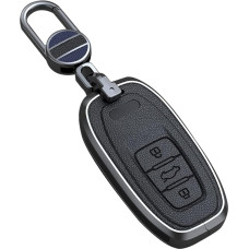 ontto Car Key Case Key Fob Suitable for Audi A1 A3 A4 A5 A6 A7 A8 Q3 Q5 Q7 S4 S5 S6 S7 S8 R8 TT Remote Control Cover Key Case Key Case Protective Cover Accessories Black C