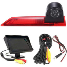 HD Car Caravan Reversing System Brake Light Reversing Camera Van Roof Camera Parking Camera Parking Aid with Angle Adjustable Compatible with Ford Transit Custom Business MPV SUV Bus