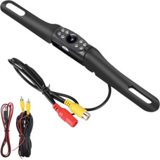 Vehicle Universal Reversing Camera -170º Reversing Camera IP68 Waterproof HD 8 Infrared Night Vision LED Lights for Backpacks/SUV/RV/Pickup/Vans