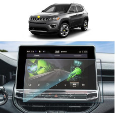 SKTU Screen Protector for Jeep Compass 2021-2024 Navigation Screen Protector Tempered Glass Scratch-Resistant Anti-Fingerprint (10.1 Inches)