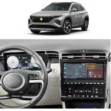 SKTU Screen Protector Compatible with Hyundai Tucson NX4 2021-2024 Matte Navigation Instrument Panel Screen Protector Tempered Glass Scratch-Resistant Anti-Fingerprint 10.25 Inch