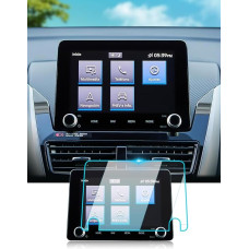 BIXUAN 8 Inch Navigation Screen Protector Compatible with Mitsubishi Eclipse Cross 2020-2022 Screen Protector Transparent 9H Scratch-Resistant Tempered Gla Navigation Film