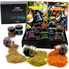 Hallingers Happy Birthday - Spice Gift Set Handmade, 5 Spices from Around the World (Set) - Advent Calendar Novelties & Advent Calendar Filling | Birthday Congratulations New Home Thank You