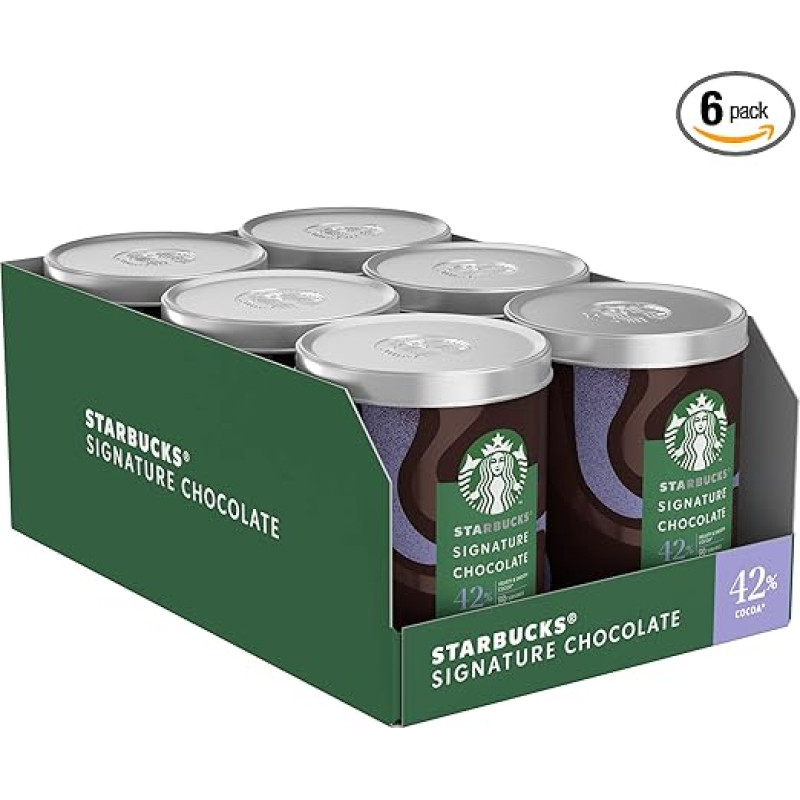 STARBUCKS SIGNATURE CHOCOLATE 42 %, 6er Pack (6x330g)