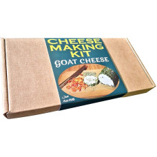 best4kits Premium sūrio rinkinys = ožkos sūris su česnakais ir žolelėmis = puiki dovana = pasigaminkite sūrį patys