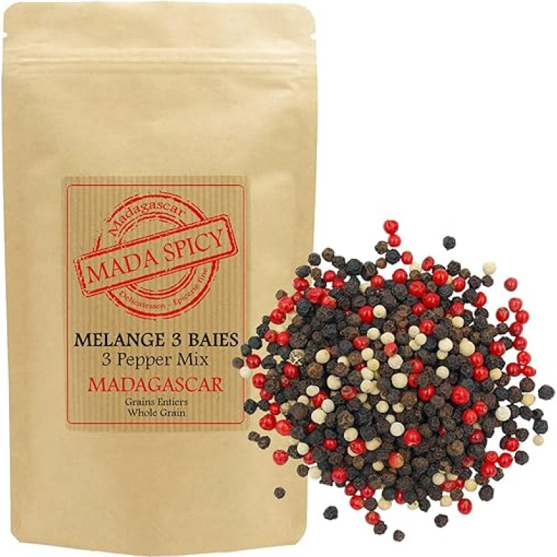 Colourful Pepper Whole Peppercorns from Madagascar (250g)