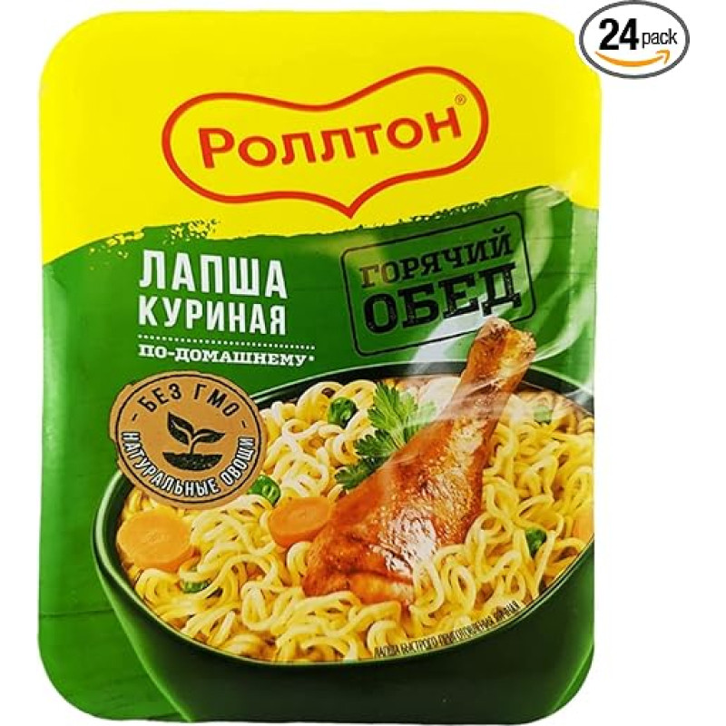 Rollton Noodles Chicken (24 x 90g) Instant Noodles Noodle Dish