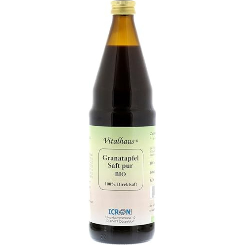 Pomegranate Juice Pure Organic Vitalhaus