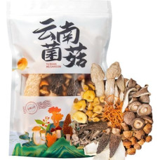 SIFANGDA Yunnan grybai Zercumm grybų sriubos maišelis su daugiau Cordyceps žiedų, Morels, Šiaurės vėjo grybų, Shiitake grybų. 9 rūšių džiovintų grybų deriniai, 100 g, džiovintų grybų mišinys