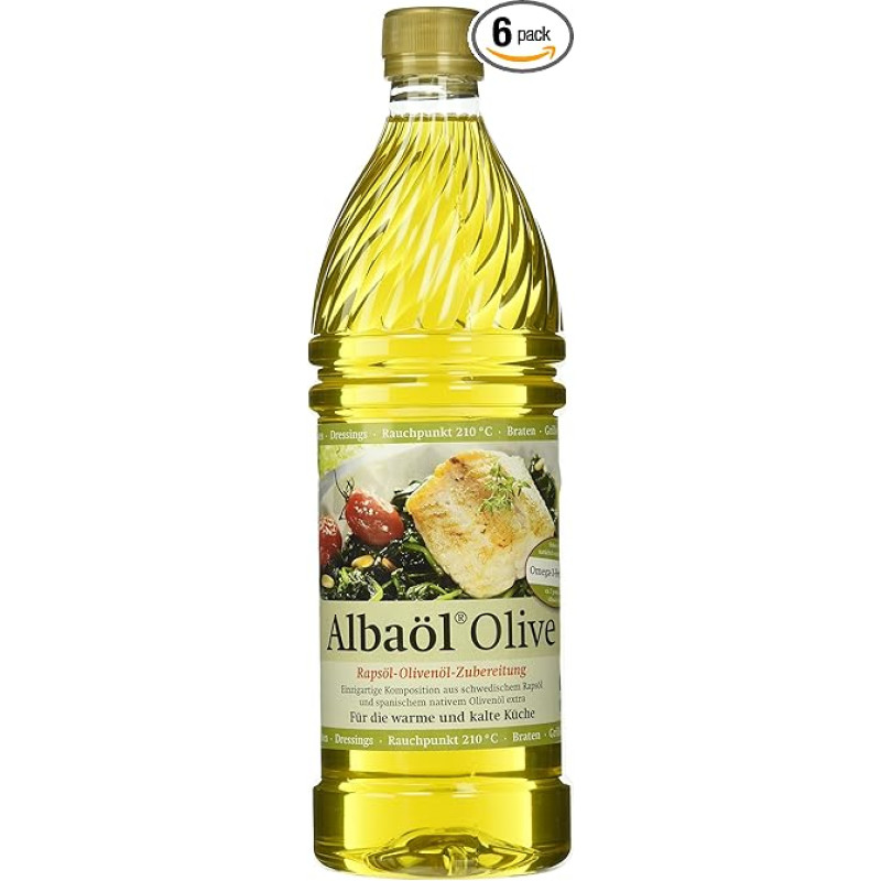 ALBAÖL Alyvuogių rapsų aliejus Alyvuogių aliejus profesionaliems virėjams 750 ml, 6 vnt. (6 x 750 ml)