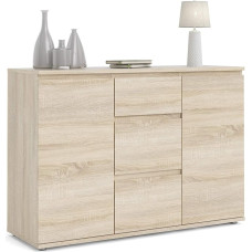 Sideboard with Doors and Drawers Oak Colour 119.45 x 83.7 x 40 cm