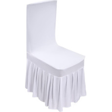 LUNICASHA Stuhl-Slipcover Weiß, 30 Stück Weiße Stuhlhussen für Esszimmerstühle, Elastische Hussen Stuhlbezug, Universeller Esszimmerstuhl-Schonbezug, Waschbar Stuhl Protector für Hochzeit Party