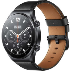 Xiaomi Watch S1 Smartwatch Stainless Steel & Sapphire Glass (1.43 Inch AMOLED HD; 117 Training Modes; Monitoring SpO2, Heart Rate & Sleep; Bluetooth; NFC; GPS, 5ATM, Up to 12 Days Battery, Alexa) Black