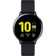 Samsung Galaxy Watch Active2 Explorer Edition, fitness tracker made of aluminum, large display, long-lasting battery, water-protected, 40 mm, including 2x araree protective film, LTE, black