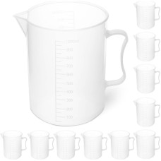 Steinberg Systems Plastikinė graduota laboratorinė stiklinė 1000 ml - 10 vnt.