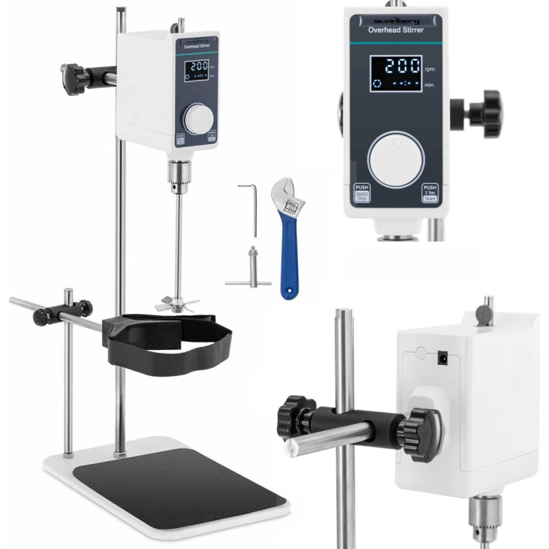 Steinberg Systems Mechaninė laboratorinė maišyklė su laikmačiu 20 l 50-1200 aps/min.